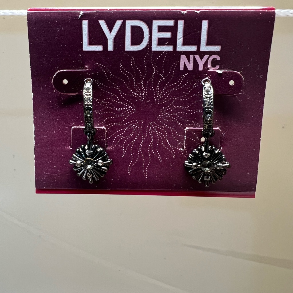 Lydell Nyc Black And Silver Earrings 14$